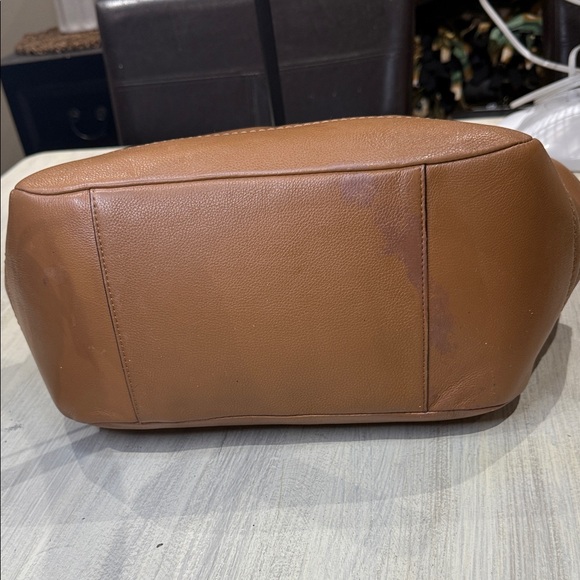 Coach Brown Leather Tote Bag - Picture 9 of 11